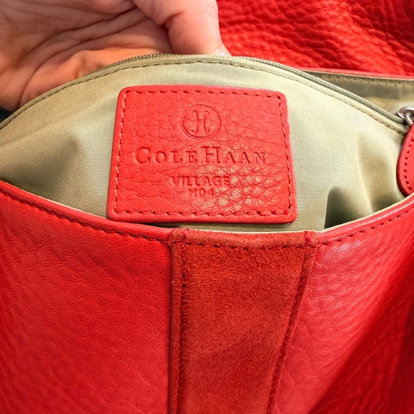 Vintage Cole Haan Orange Shoulder Bag - Picture 5 of 5